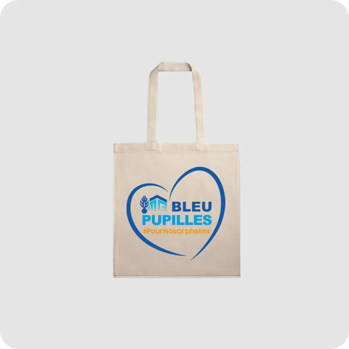 Sac shopping Bleu Pupilles